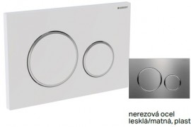 Ovládací tlačítko Geberit Sigma20 přišroubovatelné nerezová ocel   115.889.SN.1